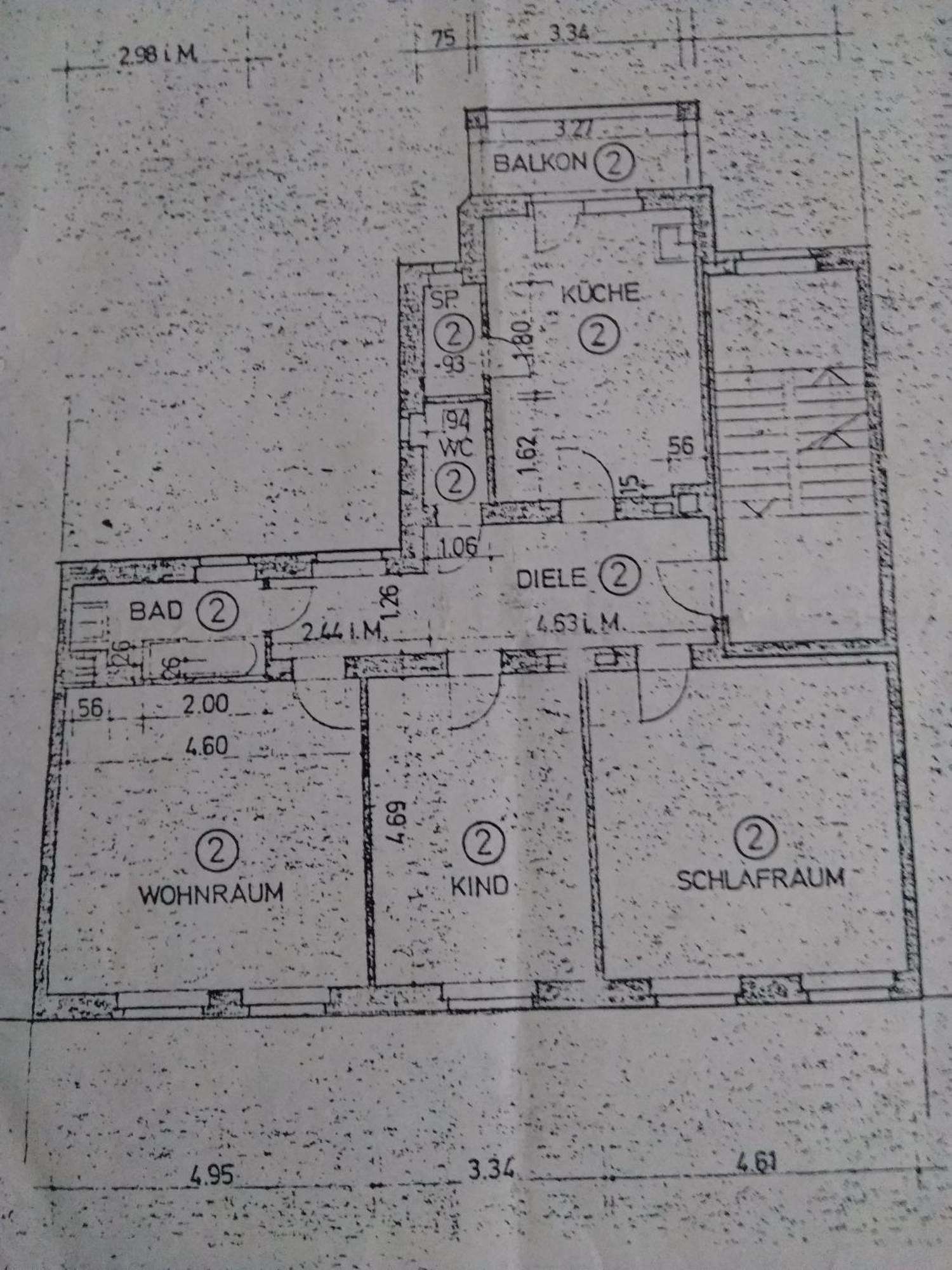 Apartment Zentral Gelegen, Sehr Geraeumig, 3 Zimmer, 3 Betten Essen
